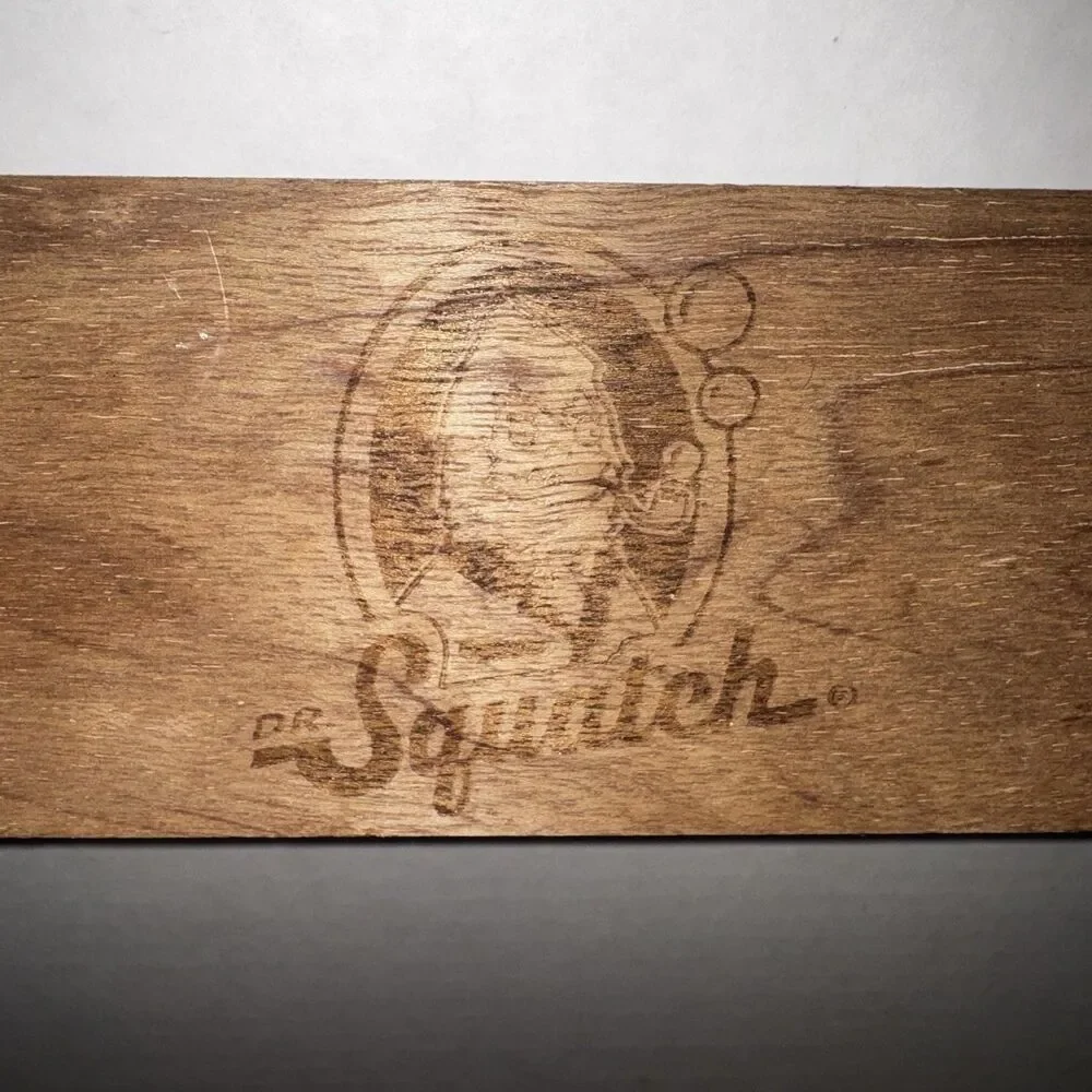 Dr. Squatch Wooden Soap Shower Caddy Rare Discontinued Get Dirty Stay Clean Wood